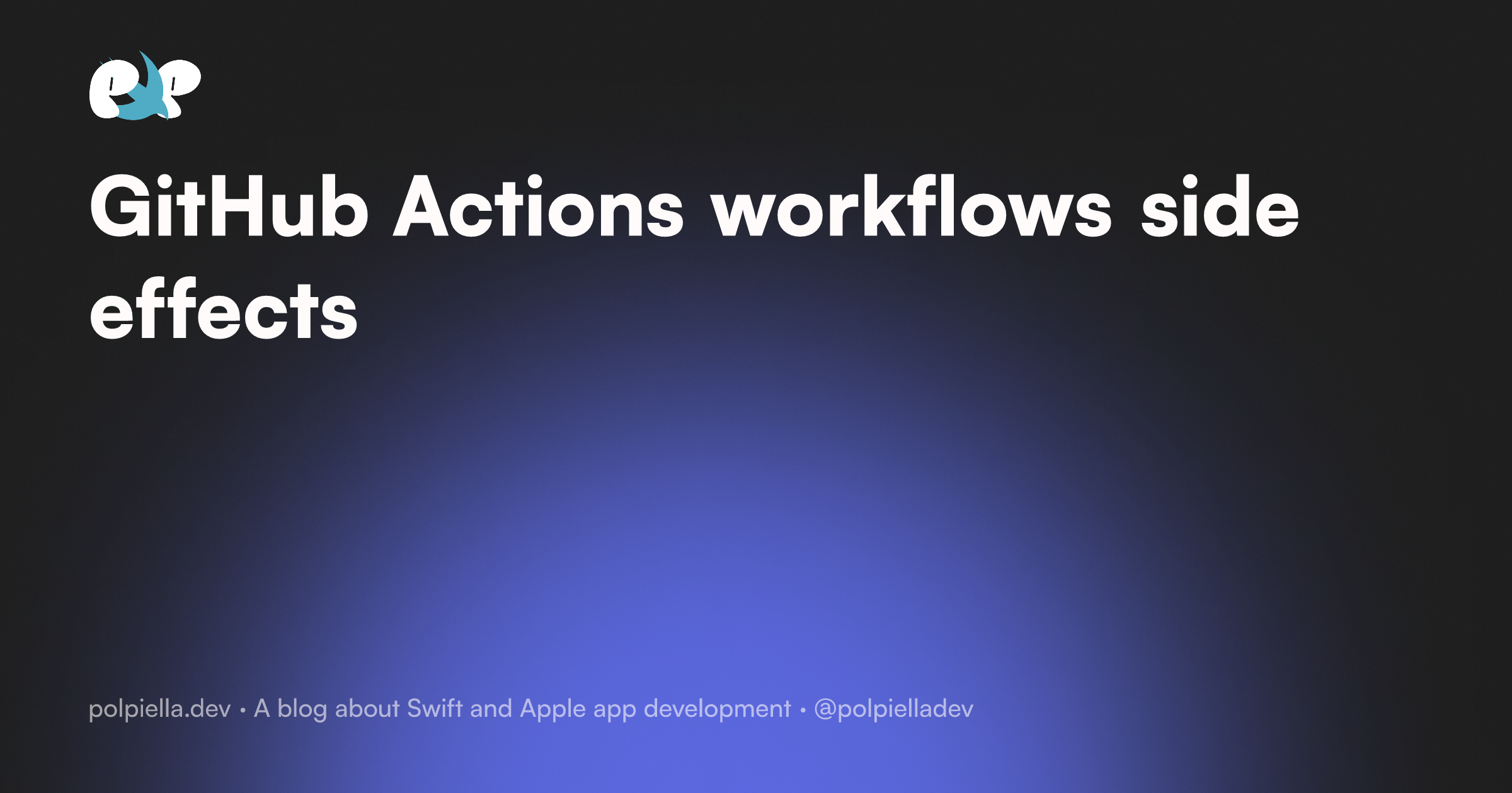 GitHub Actions workflows side effects